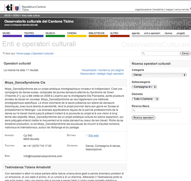 Dansesuisse / Oss. Cult. TI